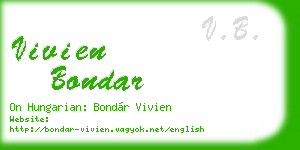 vivien bondar business card