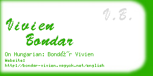 vivien bondar business card